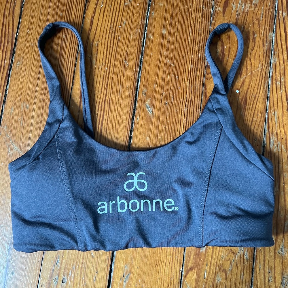 Arbonne Dark Grey Sports Bra S w/ FREE GIFT